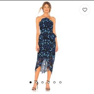 Elliatt - times dress blue multi - size small